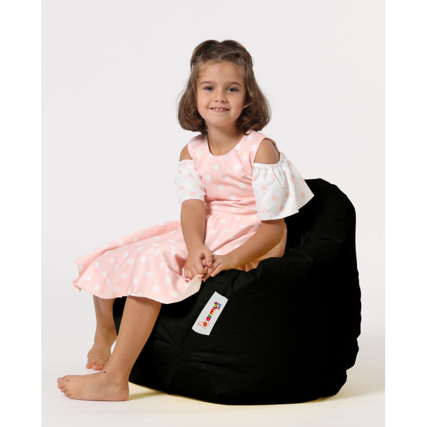 Puf 60x60 cm negro