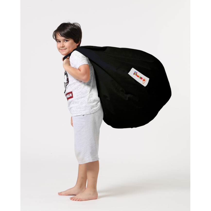 Puf 60x60 cm negro