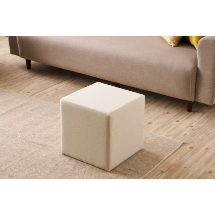 Puf CUBI 40x40 cm color crema