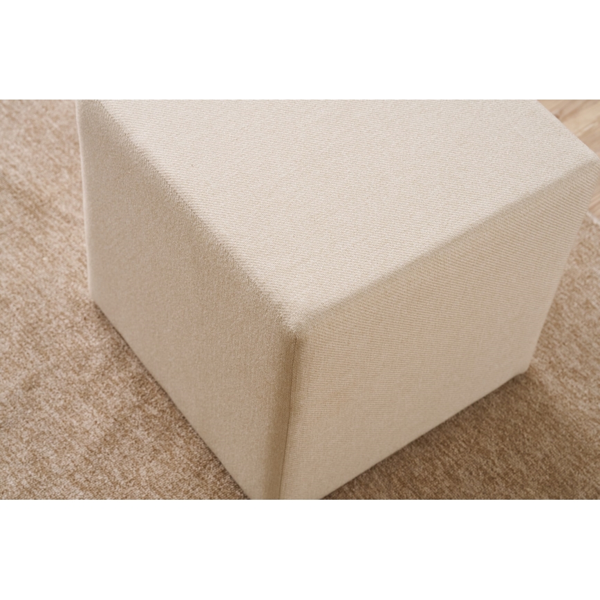 Puf CUBI 40x40 cm color crema