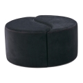 Puf JING de diámetro 80 cm antracita