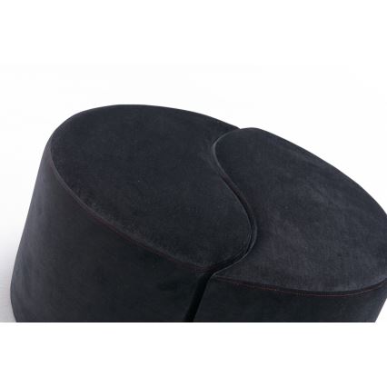 Puf JING de diámetro 80 cm antracita