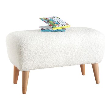 Puf PIXI 32x61 cm blanco