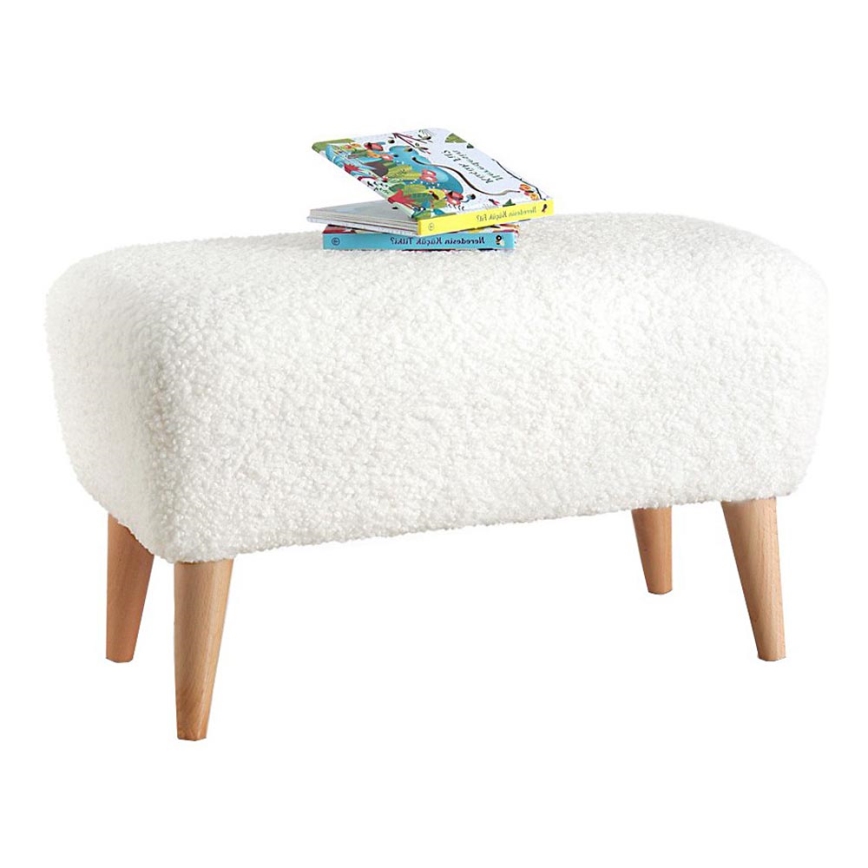 Puf PIXI 32x61 cm blanco