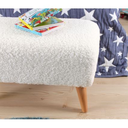 Puf PIXI 32x61 cm blanco