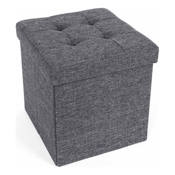 Puf SULTAN 38 x 38 cm gris