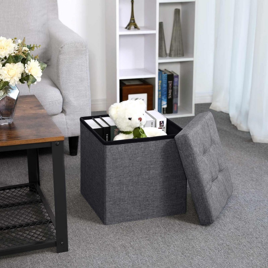 Puf SULTAN 38 x 38 cm gris
