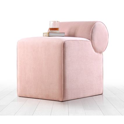 Puf TIKI 47x45 cm rosa