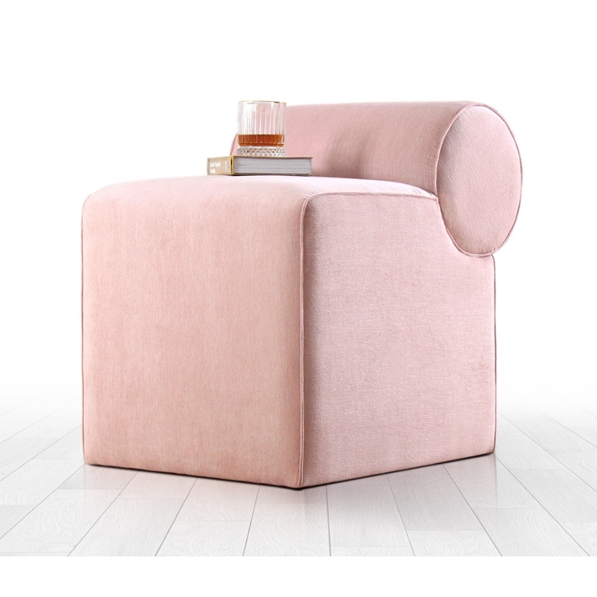 Puf TIKI 47x45 cm rosa