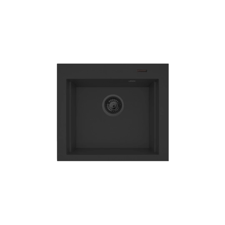 Pyramis 070169001_2 - Fregadero de cocina con tabla de cortar SIROS 57x51,5 cm + grifo de fregadero granito/negro