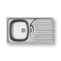 Pyramis 100139001 - Fregadero de cocina ET78 78x43,5 cm satinado