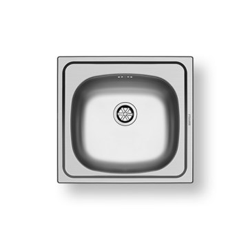 Pyramis 100139601 - Fregadero de cocina E33 46,5x43,5 cm satén