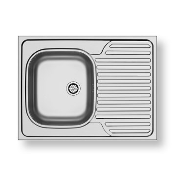 Pyramis 101041501 - Fregadero de cocina CORE 80x60 cm satén