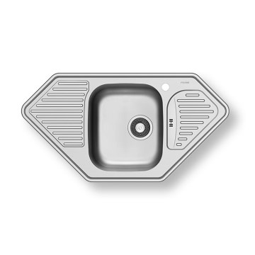 Pyramis 108760801 - Fregadero de cocina MEDUSA CORNER 95x50 cm