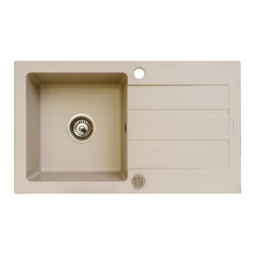 Pyramis 70006701 - Fregadero de cocina NEXT 76x44 cm granito/beige