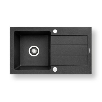 Pyramis 70006801 - Fregadero de cocina NEXT 76x44 cm granito/negro