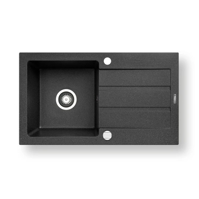 Pyramis 70006801 - Fregadero de cocina NEXT 76x44 cm granito/negro