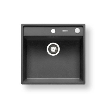 Pyramis 70007601 - Fregadero de cocina CAMEA 50x53 cm granito/negro