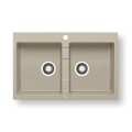 Pyramis 70053101 - Fregadero de cocina SPARTA 78x50 cm granito/beige