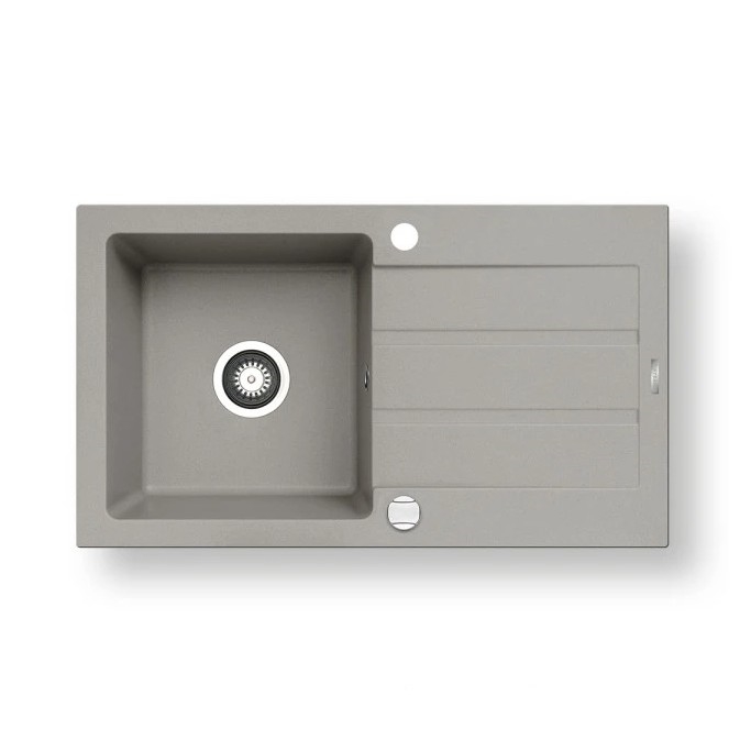Pyramis 70053701 - Fregadero de cocina NEXT 76x44 cm granito/gris