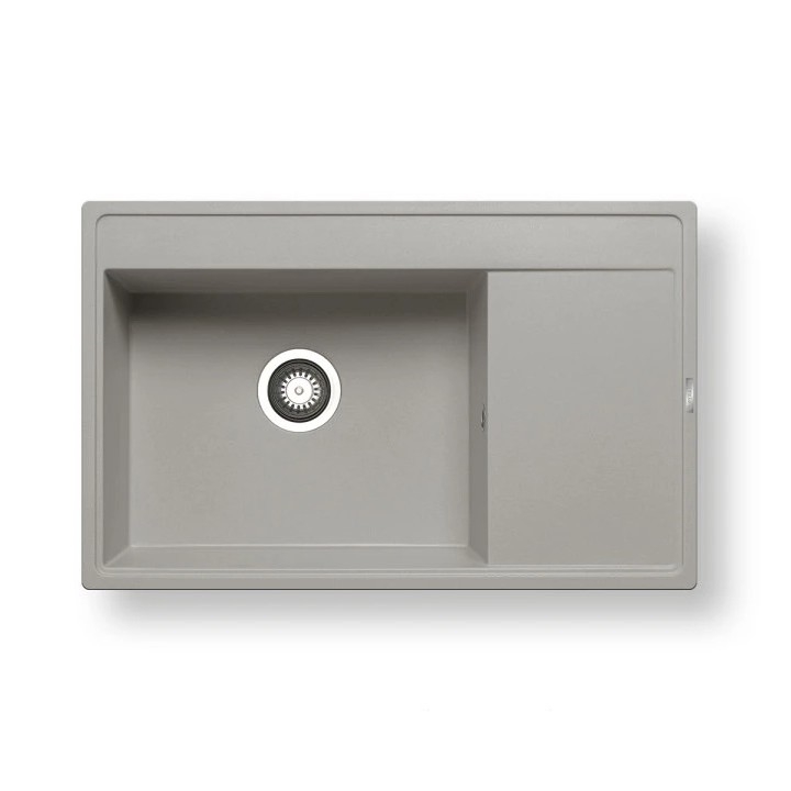 Pyramis 70058701 - Fregadero de cocina CAMEA 79x50 cm granito/gris
