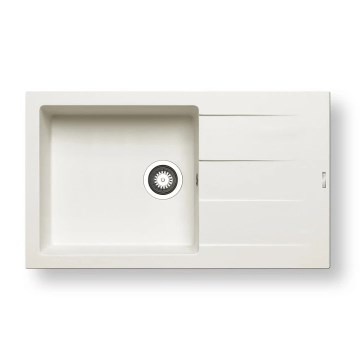 Pyramis 70070611 - Fregadero de cocina ATHLOS 86x50 cm granito/blanco