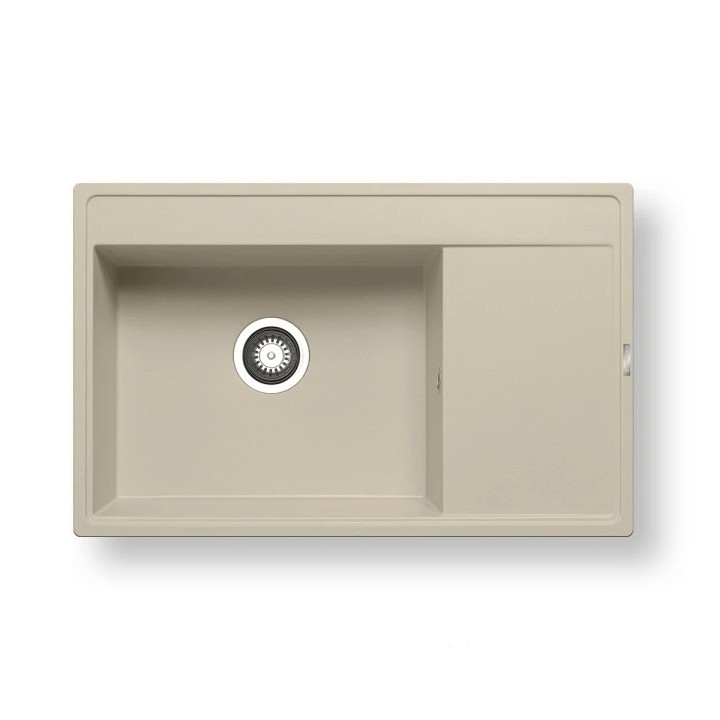 Pyramis 70074201 - Fregadero de cocina CAMEA 79x50 cm granito/beige