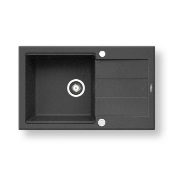 Pyramis 70083701 - Fregadero de cocina SPARTA PLUS LUX 78x48 cm granito/negro