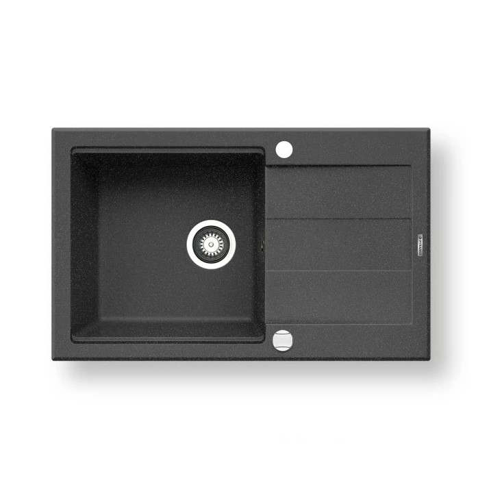 Pyramis 70083701 - Fregadero de cocina SPARTA PLUS LUX 78x48 cm granito/negro