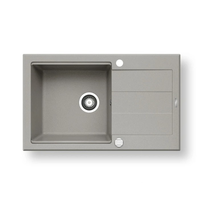 Pyramis 70083801 - Fregadero de cocina SPARTA PLUS LUX 78x48 cm granito/gris