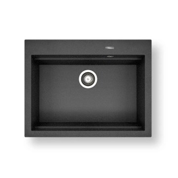 Pyramis 70094201 - Fregadero de cocina SIROS 67x51,5 cm  granito/negro