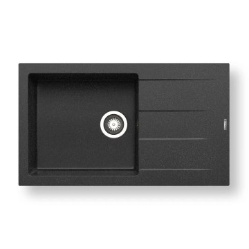 Pyramis 70107111 - Fregadero de cocina ATHLOS 86x50 cm granito/negro