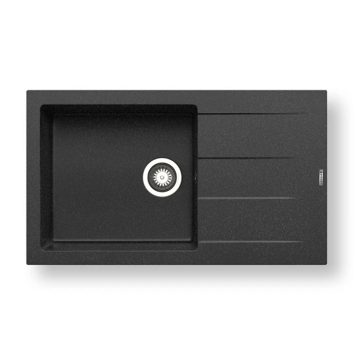 Pyramis 70107111 - Fregadero de cocina ATHLOS 86x50 cm granito/negro