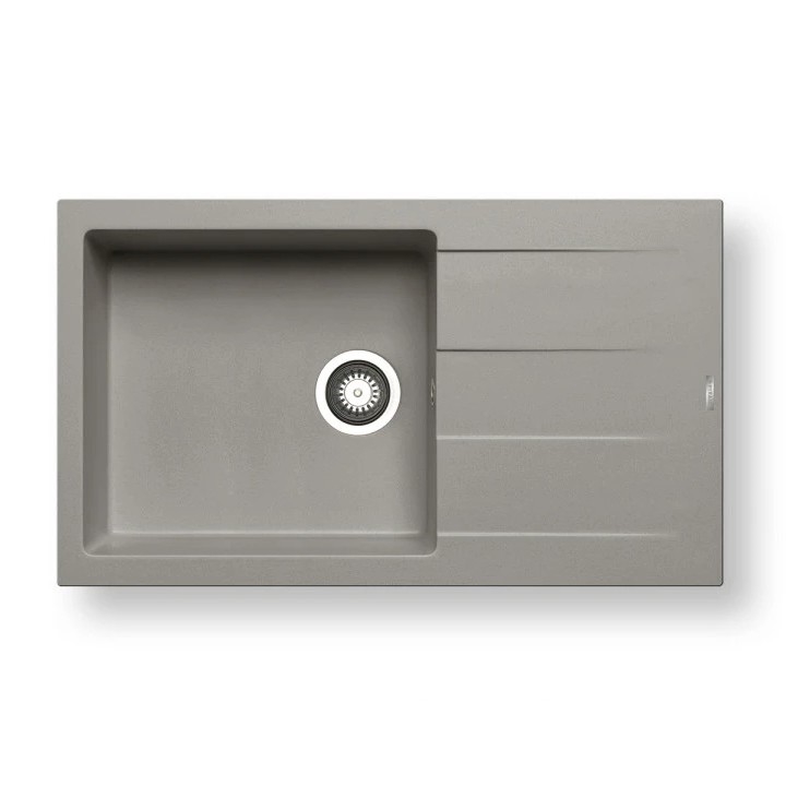 Pyramis 70107211 - Fregadero de cocina ATHLOS 86x50 cm granito/gris