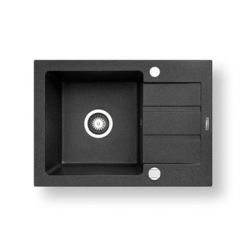 Pyramis 70165701 - Fregadero de cocina NEXT 62x44 cm granito/negro