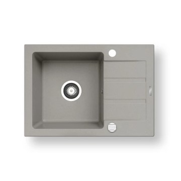 Pyramis 70166001 - Fregadero de cocina NEXT 62x44 cm granito/gris