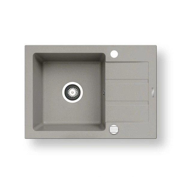 Pyramis 70166001 - Fregadero de cocina NEXT 62x44 cm granito/gris