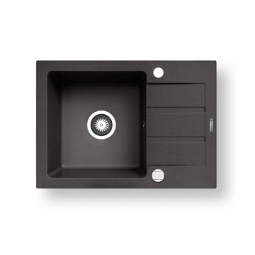 Pyramis 70166501 - Fregadero de cocina NEXT 62x44 cm granito/negro mate