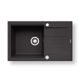 Pyramis 70167101 - Fregadero de cocina SPARTA PLUS LUX 78 x 48 cm granito/negro