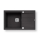 Pyramis 70167101 - Fregadero de cocina SPARTA PLUS LUX 78x48 cm granito/negro