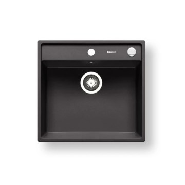 Pyramis 70168301 - Fregadero de cocina CAMEA 50x53 cm granito/negro