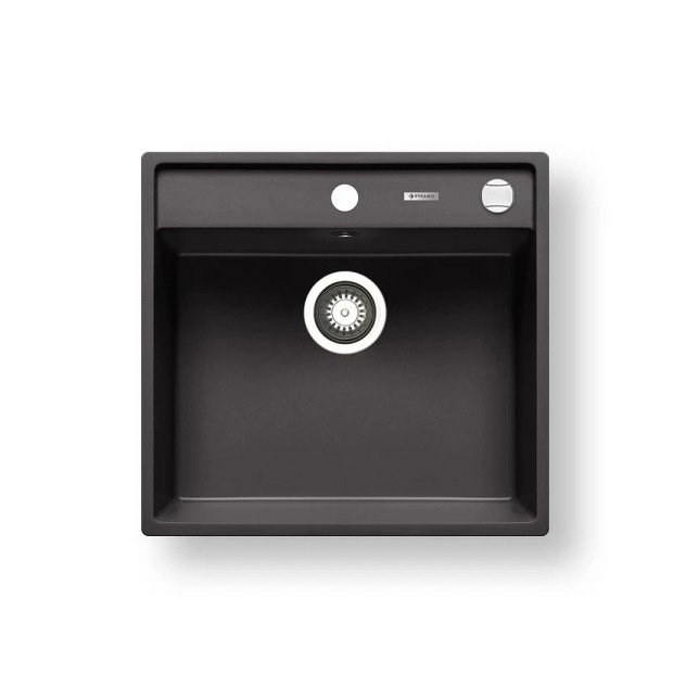 Pyramis 70168301 - Fregadero de cocina CAMEA 50x53 cm granito/negro
