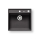 Pyramis 70168301 - Fregadero de cocina CAMEA 50x53 cm granito/negro