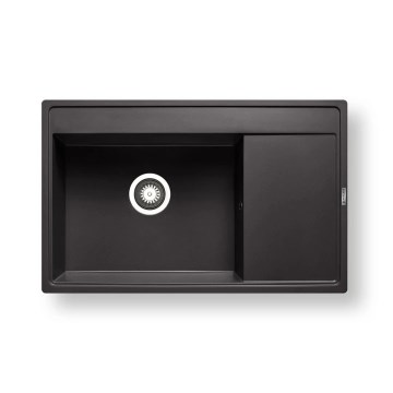 Pyramis 70168401 - Fregadero de cocina CAMEA 79x50 cm granito/negro