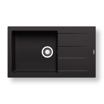 Pyramis 70217801 - Fregadero de cocina ATHLOS 86x50 cm granito/negro mate
