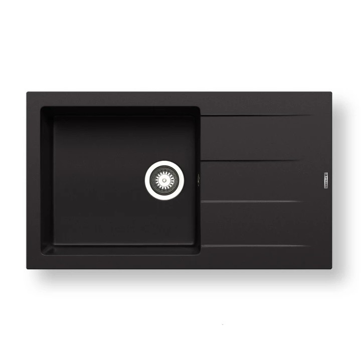 Pyramis 70217801 - Fregadero de cocina ATHLOS 86x50 cm granito/negro mate