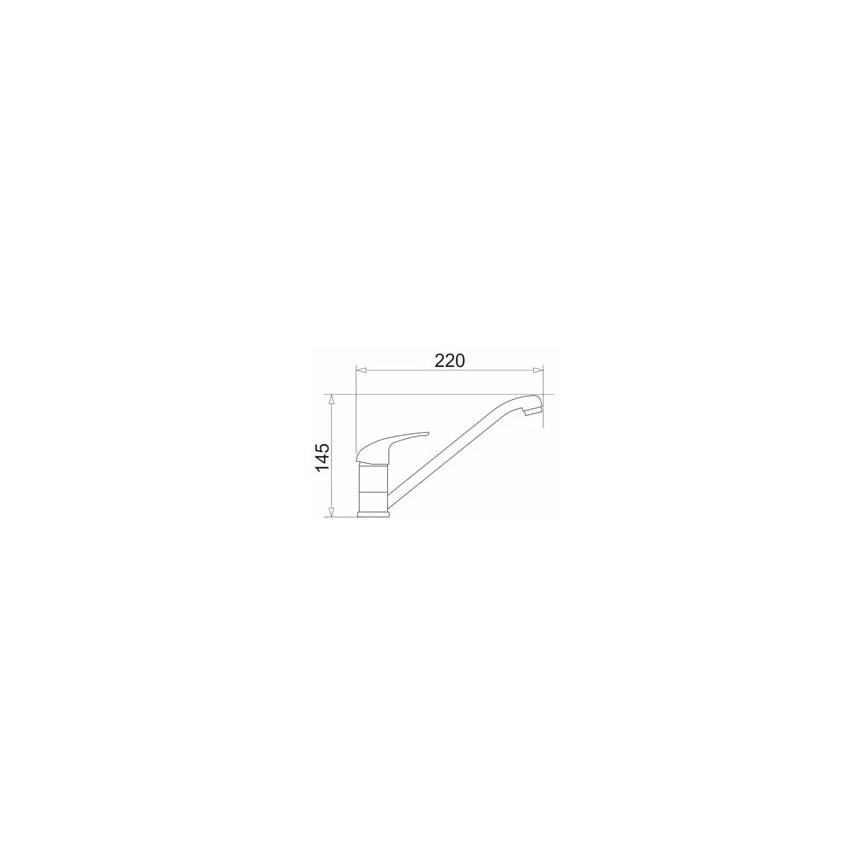 Pyramis 90915301 - Grifo de fregadero ASALIA cromo