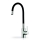 Pyramis 90919638 - Grifo de fregadero con brazo flexible FLESSI negro