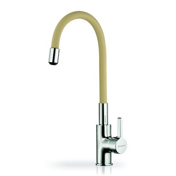 Pyramis 90938101 - Grifo de fregadero con brazo flexible FLESSI beige