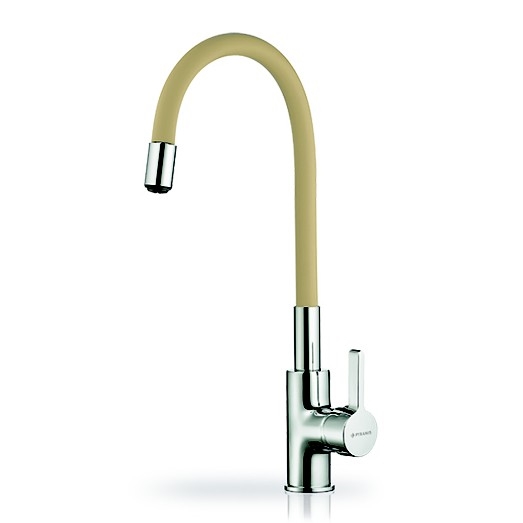 Pyramis 90938101 - Grifo de fregadero con brazo flexible FLESSI beige
